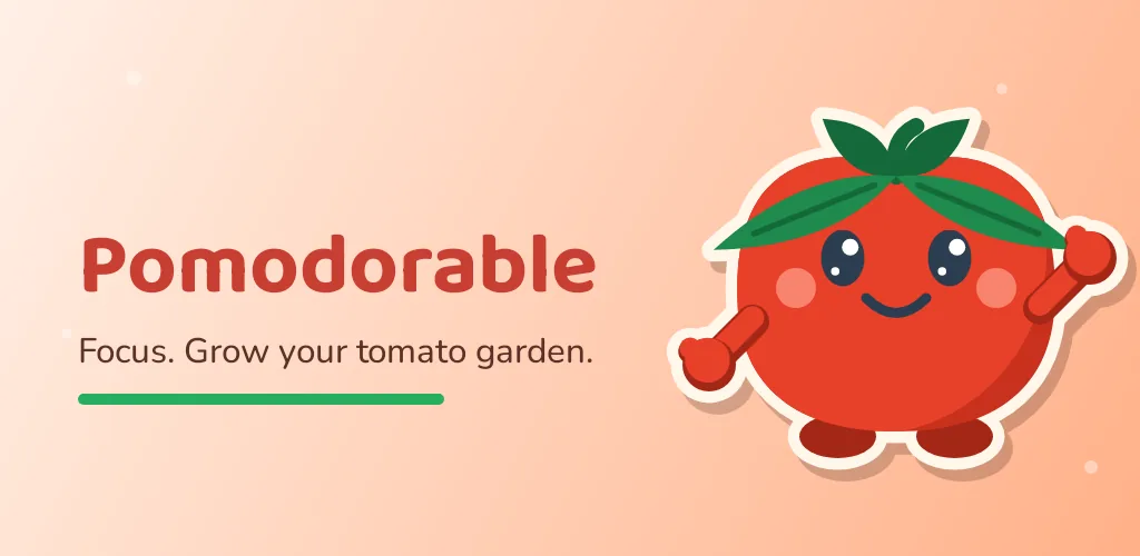 Pomodorable: a focus timer with a tomato garden